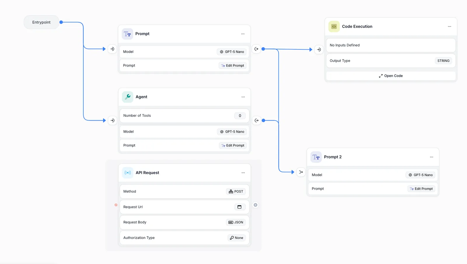 Screenshot showing the updated Node Handles with different visual states for nodes with 0, 1, and 2+ incoming edges, plus new plus icons on source handles