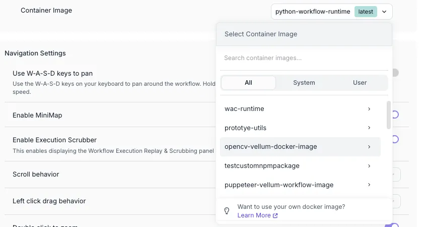 Custom Docker Image