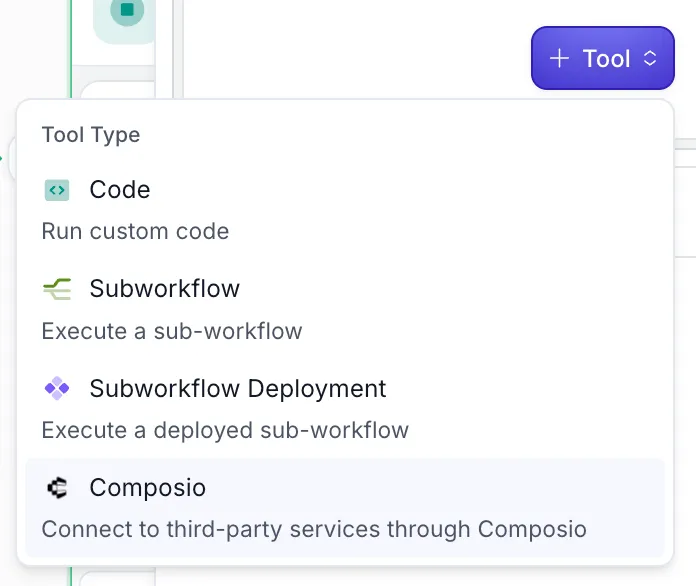Add Composio Tool