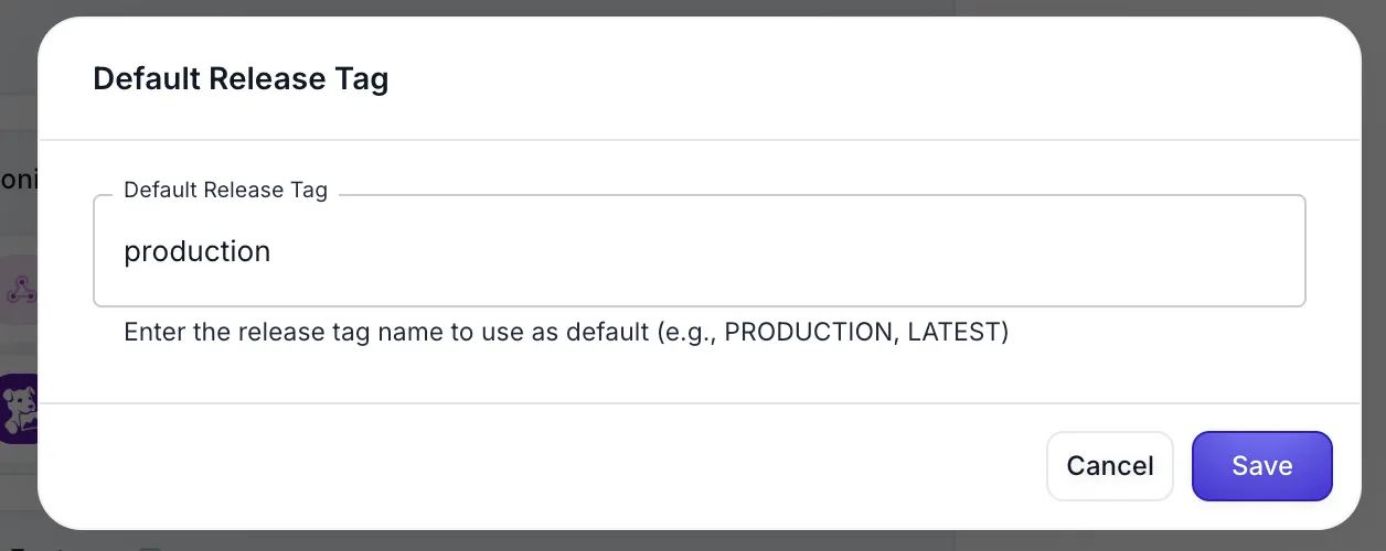 Default Tag Settings