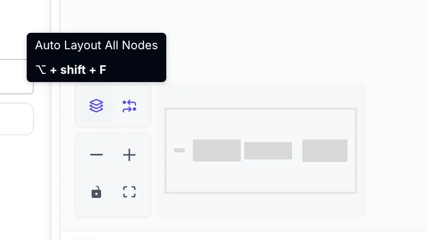 Autolayout button in the Workflow editor