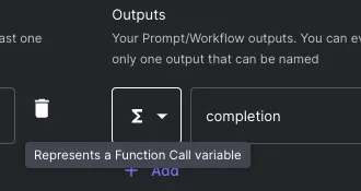 Output Function Type