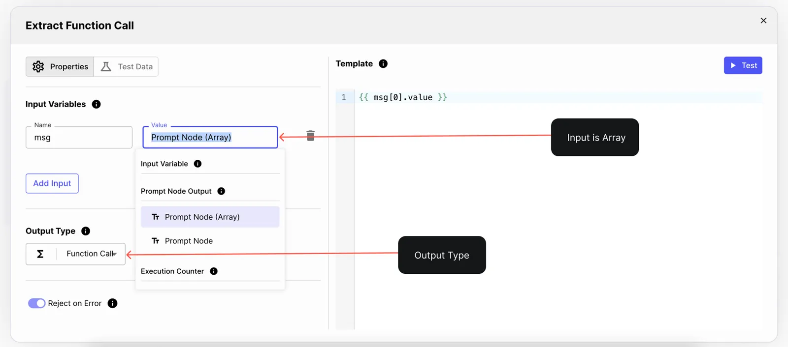 Extract Function from Templating Node
