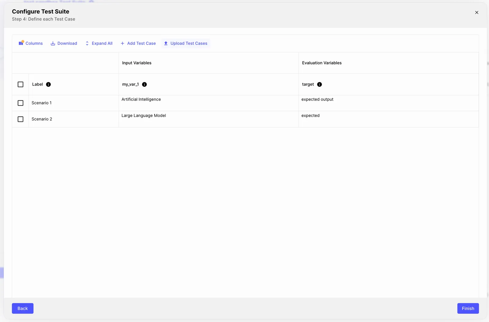 Test Suite Creation - Test Cases