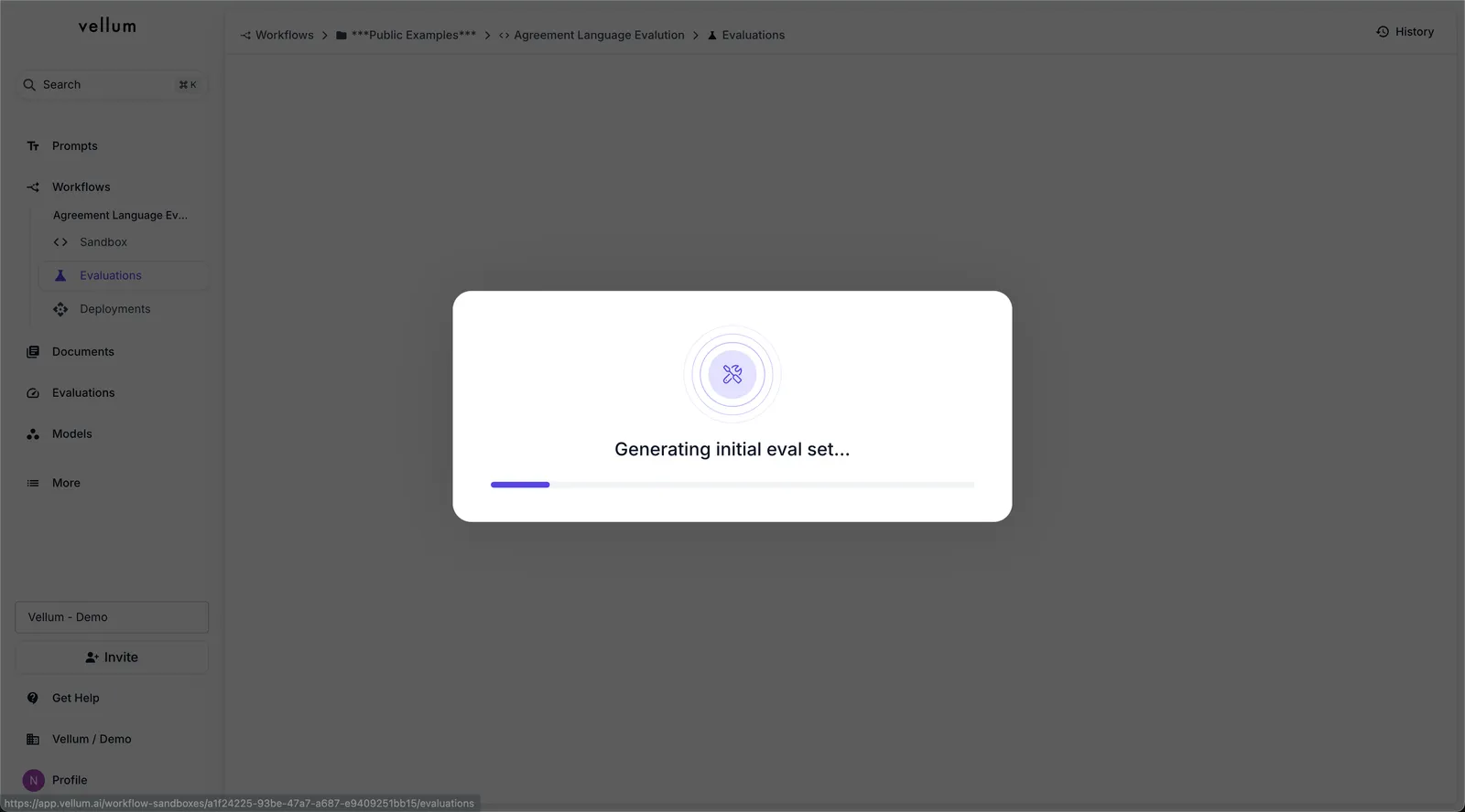 Auto Evaluation Report Initialization