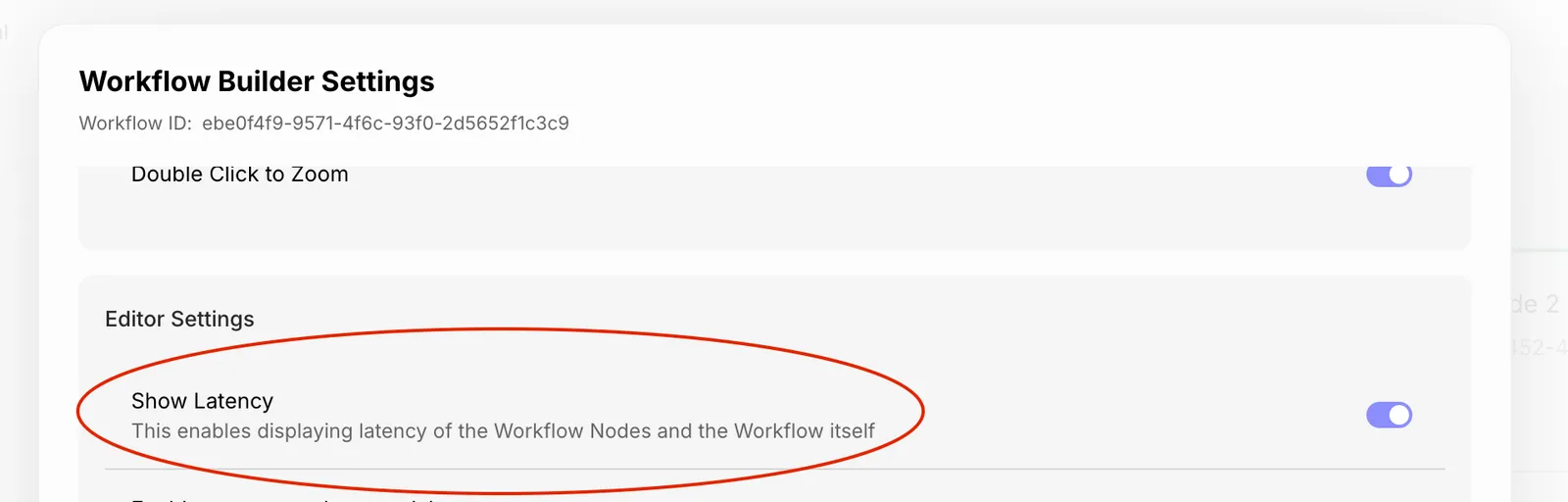Workflow Sandbox Latency Settings