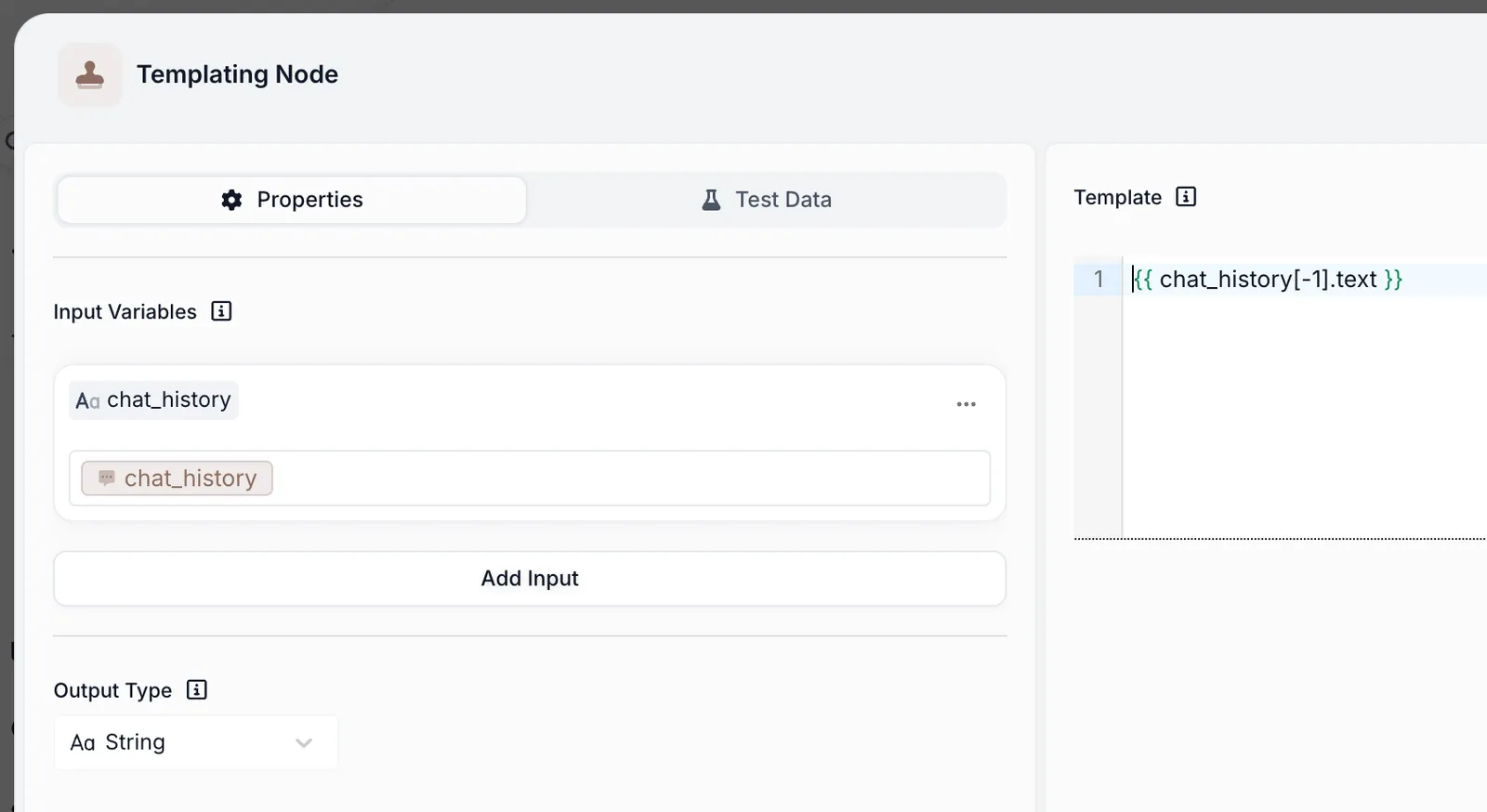 Templating Node setup
