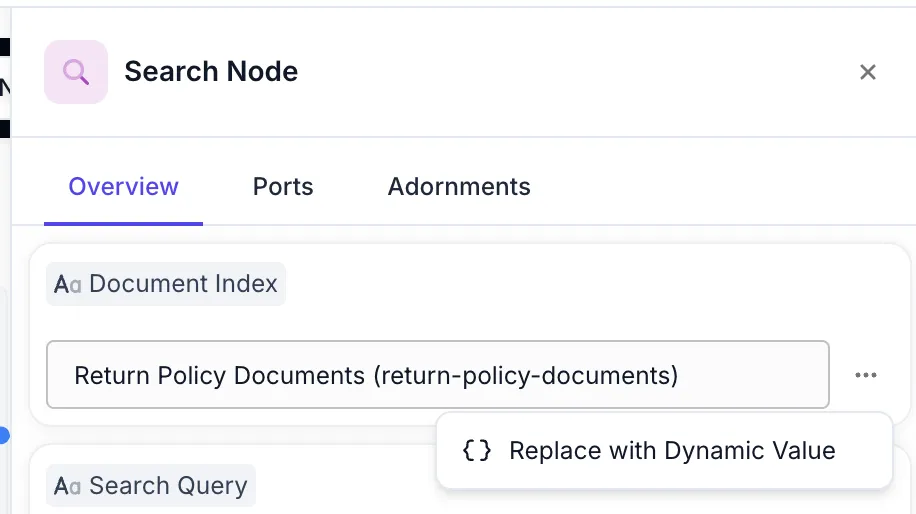 Dynamic Document Index Selection