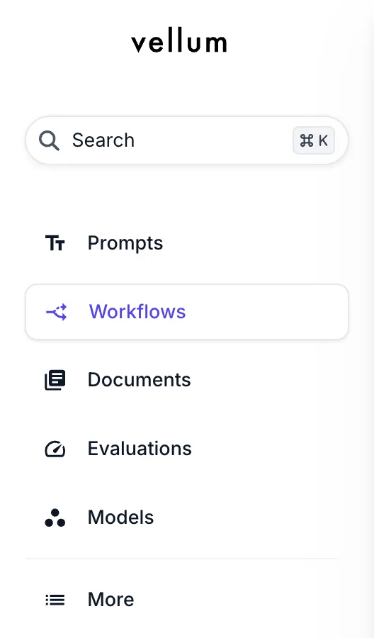 Global Search Side Nav