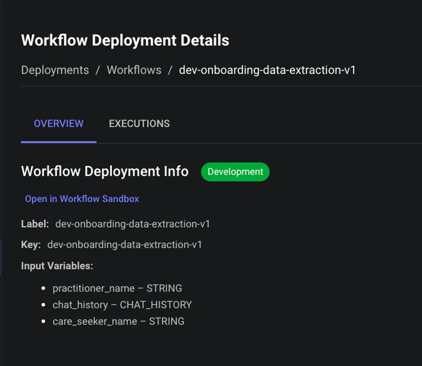 Workflow Details
