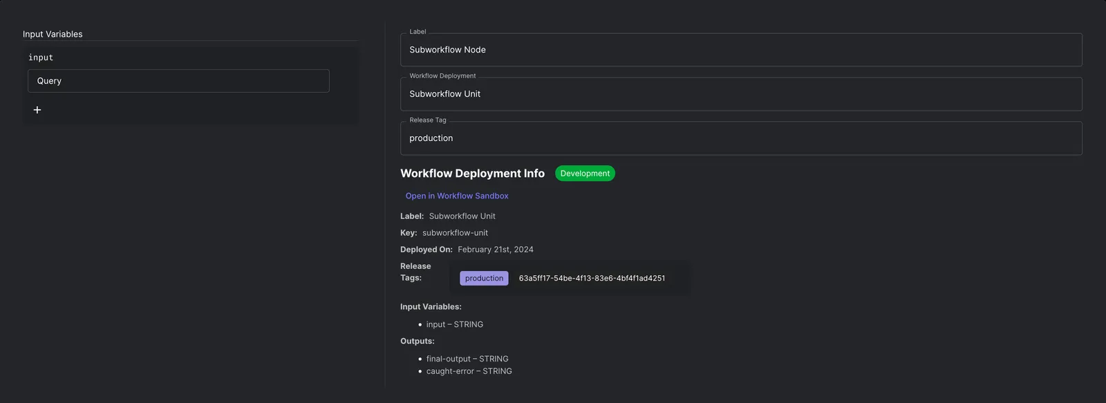Subworkflow Nodes