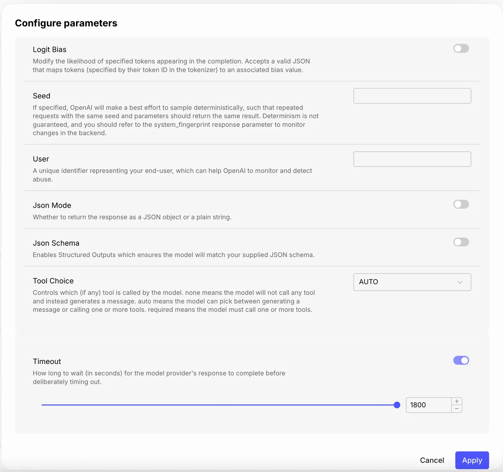 Set Timeout Duration
