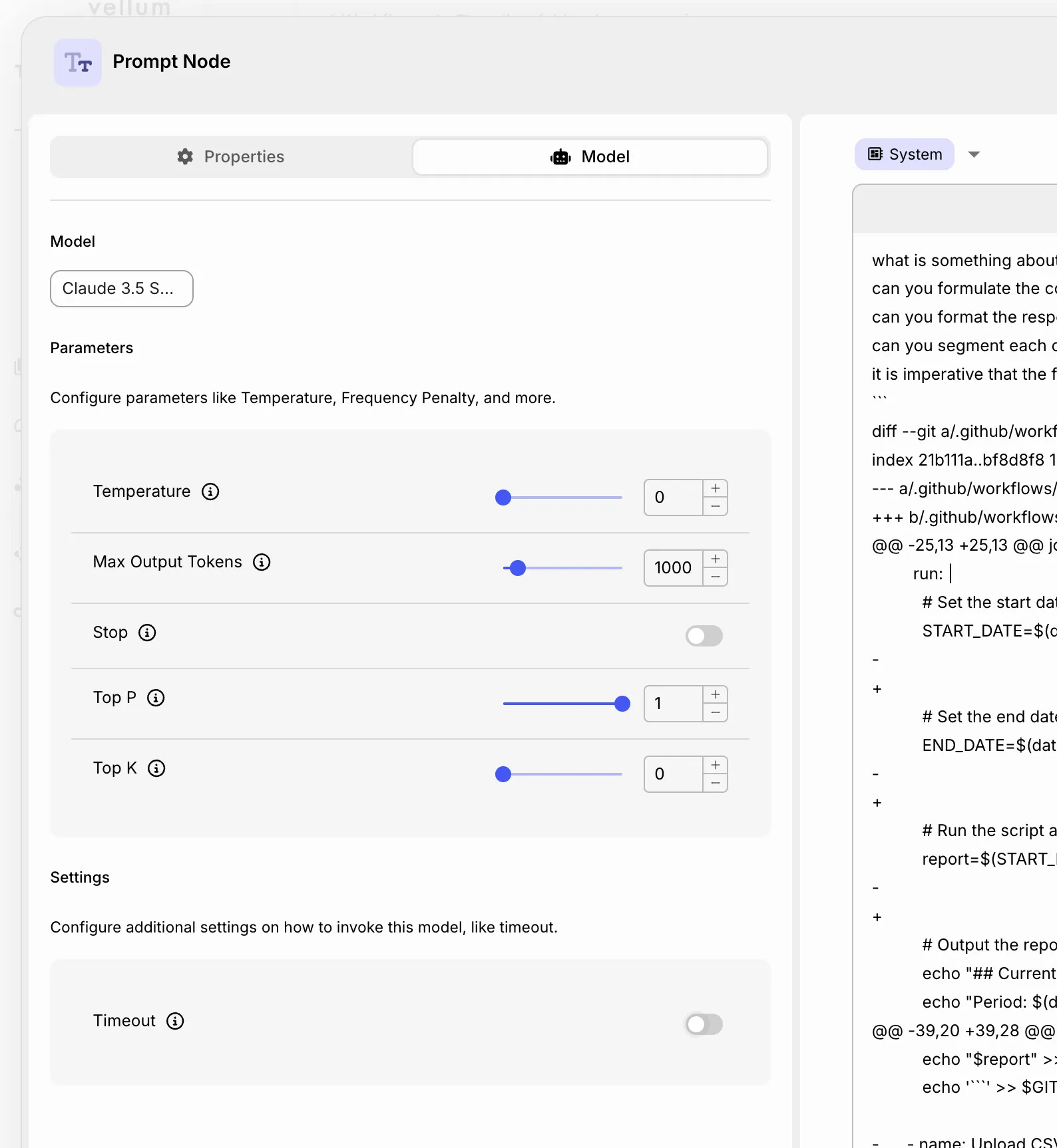 Prompt Settings