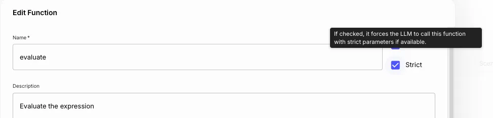 Function Call Strict
